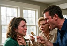 Mother-in-Law Kicked Me Out on Christmas for Skipping Her Peanut Butter Dessert, and My Husband Forced Me to Eat From the Jar to Prove My Allergy: I Kept Silent, Placed One Phone Call, and Their Smug Arrogance Vanished Completely Within Five Minutes