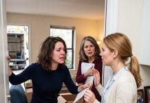 At Thanksgiving, my sister announced, “Mom says you’re GIVING ME YOUR APARTMENT!” I shot back, “Then Mom can give you HERS.” Everyone called me selfish, so I left. The next morning, a moving truck was parked outside my apartment—and my sister stood there holding a SET OF KEYS…