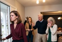I saved for TEN YEARS to buy a four-bedroom home. At Thanksgiving, my parents announced they were MOVING IN—and my sister immediately claimed the garage, home office, and backyard shed for her husband’s “business.” When I said NO, Dad called me selfish. I stood up, opened the front door, and placed EVERY SUITCASE in the lobby.