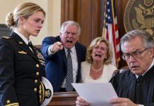 At exactly 9:03 a.m., I walked into Portsmouth Family Court in my Navy dress uniform over my grandfather’s 84-acre farm. My parents laughed—until the judge studied my ribbons and quietly asked, “Captain Bates… from Yemen?” In that moment, the entire room shifted.