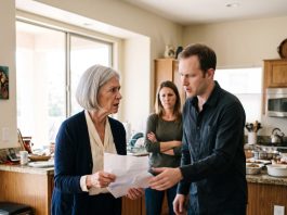 She Gave Me a Paper Plate in My Own Kitchen. My Son Wouldn’t Look at Me. Then an Opened Property Notice Fell From a Coat, and Within Minutes I Learned Why My Name Had Disappeared From More Than Just the Thanksgiving Table.