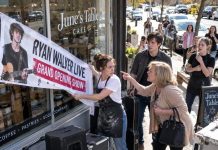 Mom tried to turn my café opening into my brother’s show after I said no. “Are you really going to embarrass me?” she asked. I took her sign—then sent the speakers back out.