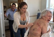 “Don’t touch my back!” The elderly woman had screamed those words at every caregiver who tried to bathe her for three years. Her son called it proof she was losing her mind—and wanted her locked away in a psychiatric ward. Only 72 hours remained before she would be taken away when one young caregiver finally gained her trust. Then she began gently washing the woman’s back—and froze….