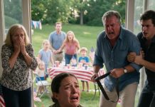 At my father’s 60th birthday party, he swung his belt at my 3-year-old daughter. Seconds later, she lay bleeding on the kitchen floor as horrified guests watched. My mother didn’t help. She simply said, “She deserved it.” My sister backed her up while my husband called 911. They saw me kneeling in tears and assumed I was powerless. They forgot one crucial detail: I’d spent 8 years as a prosecutor. I carried my daughter out without a fight, but I wasn’t surrendering. There was a secret buried in our family’s past—and they were about to learn what happens when the truth comes out.