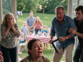 At my father’s 60th birthday party, he swung his belt at my 3-year-old daughter. Seconds later, she lay bleeding on the kitchen floor as horrified guests watched. My mother didn’t help. She simply said, “She deserved it.” My sister backed her up while my husband called 911. They saw me kneeling in tears and assumed I was powerless. They forgot one crucial detail: I’d spent 8 years as a prosecutor. I carried my daughter out without a fight, but I wasn’t surrendering. There was a secret buried in our family’s past—and they were about to learn what happens when the truth comes out.