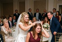 “My sister smashed a spiked tiara into my head at her wedding, calling it a ‘joke.’ I left bleeding for the ER—3 days later, cops showed up at her door with the doctors’ discovery.”