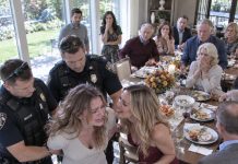 The police handcuffed me in front of eleven relatives before Thanksgiving dinner was even over. My mother watched silently while my sister Rachel smiled and whispered, “This time, Evelyn, you’re not getting away.” I hadn’t even been told what I’d supposedly done. But when the officer revealed who had reported me, my blood ran cold…
