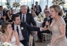 Mom grabbed the mic at my engagement party: “She dropped out of med school—and couldn’t keep her first marriage.” Dad started to speak, but my fiancé beat him to it: “Should I tell them why you really pulled her out?” Mom’s glass slipped from her hand.