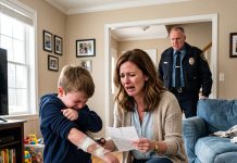 When My Seven-Year-Old Son Screamed After I Touched His Arm, I Cut Open His Hoodie and Found a Crudely Bandaged Fracture—and a Note Threatening My Life. The Police Captain Protecting the Bully Expected Fear. He Never Expected a Mother Like Me.