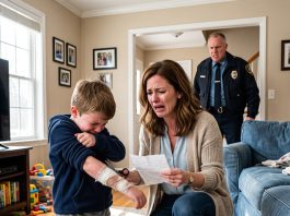 When My Seven-Year-Old Son Screamed After I Touched His Arm, I Cut Open His Hoodie and Found a Crudely Bandaged Fracture—and a Note Threatening My Life. The Police Captain Protecting the Bully Expected Fear. He Never Expected a Mother Like Me.