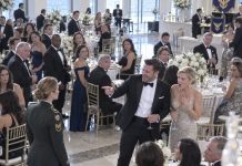 “At least the Army pays her something,” my ex mocked at the gala. I walked in wearing full service greens. His new wife gasped: “That’s your ex?”