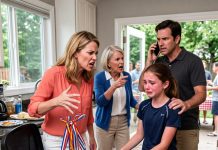 At a family barbecue, my sister-in-law threw ALL my 12-year-old daughter’s medals into the kitchen TRASH because she was outshining her cousin. “She needs to be humble,” my mother-in-law said. My husband stayed calm and made ONE phone call. By the next morning, they were begging him to…