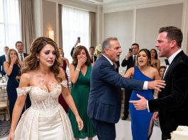 With Wedding Cake on My Face and the Man I Had Just Married Standing Beside Me After Hitting Me, I Realized How Far My Life Had Fallen. One Thought Cut Through the humiliation: “Either I Die in This Marriage or I Leave Forever.” Then I Looked at Our Stunned Guests and Made a Choice That Changed Everything.