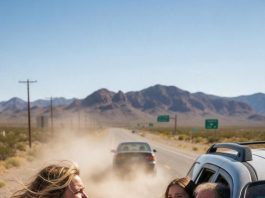 After a fight, my husband and his daughter kicked me out of the car on I-10 in 108-degree heat. They drove away laughing, saying I’d be begging them to come back. Ten minutes later, a car pulled over. They had no idea who was inside…và rồi ….