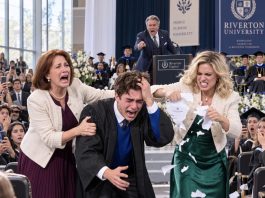 My sister ripped up my $120K job offer at graduation while Mom stopped me from reacting. “Now we’re both unemployed!” she laughed. Seconds later, the company CEO stepped onto the stage—and what he announced changed everything.