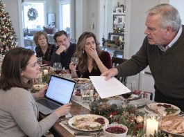 At Christmas dinner, my sister bragged: “I just got promoted to director, while you’ll always be just an ordinary employee.” I smiled, then said: “Actually, as of yesterday, you’re no longer a director.” After that, her face turned pale…