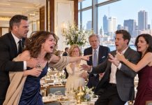 My husband texted that he couldn’t make our anniversary dinner. Then I saw him inside the restaurant with another woman and her family—and a stranger stopped me before I confronted him.