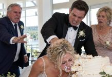 My husband slammed my face into our wedding cake on our wedding day—and I realized I might never leave alive if I stayed. “I leave now… or I may never leave at all.” What I did next left the entire room in dead silence…