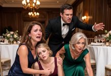 My mother-in-law handed me a “SPECIAL” cocktail at her gala. “I had it made JUST FOR YOU!” she said. I pretended to drink it, then quietly switched it with my sister-in-law’s glass—the woman who always made me feel like an OUTSIDER in my own marriage. TWENTY MINUTES LATER…