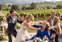 The Bride Shoved My Wife, But My Son Claimed She Only Slipped. Then Two Guests Showed Clear Video Footage, And Vanessa’s Own Father Stopped Defending Her—Exposing Shocking Secret Messages That Completely Shattered Everything We Knew Before The Wedding Ever Began