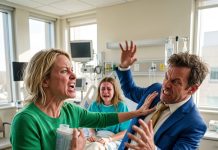 “He Knows Why It Hurts!” My Dying Fifteen-Year-Old Daughter Screamed as Her Father Reached for the Water Cup beside Her Bed. The Room Froze in Horror as His Guilt-Ridden Mask Shattered, Exposing the Terrifying Truth Behind Her Sudden Collapse.