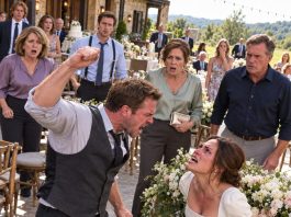 At my wedding, the groom broke my nose because we didn’t bring the truck he demanded. Guests cheered: “That’ll teach her obedience!” They didn’t know I’m a 10-year boxing champ. One second later, he hit the floor. Everyone panicked…!