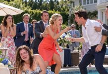 My sister laughed, “It was just a joke!” as guests pulled me from the pool, my injured arm useless. Everyone focused on me—but her fiancé had heard something before the push, and suddenly he was staring at her differently.