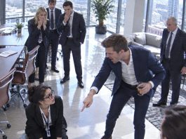 The CEO’s son spilled his drink, ordered me to lick it off the floor, and fired me when I refused. He laughed as security escorted me out. But the next morning, our lead investor called an emergency meeting and pointed to one sentence in the investment agreement. “Without this woman, we walk away from the deal.” The CEO froze. Then he asked his son, “What exactly did you do to her?”