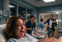 My husband switched off his phone while I was bleeding after my C-section and our triplets were fighting to survive, choosing instead to celebrate with his first love. Four days later, he walked back into the hospital expecting to see his wife and babies—until one nurse asked a question that made him go completely still.