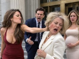 On the day my divorce became final, I watched my ex-husband proudly leave the courthouse hand in hand with his pregnant mistress. Then his mother sneered at me: “You were never good enough for my son.” I stepped forward and slapped her twice, leaving everyone frozen. My ex shouted, “Have you lost your mind?” I only smiled. Then I turned around and did something none of them expected—and all three fell completely silent…