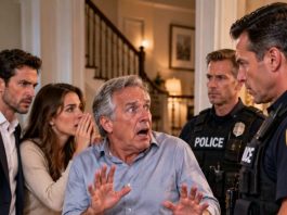 MY FATHER-IN-LAW DISCOVERED MY $1M BONUS AND POSTED IT ONLINE TO HUMILIATE ME. HE LAUGHED AT THE COMMENTS, THEN FRANTICALLY DELETED EVERYTHING MINUTES LATER. WHEN HE CAME HOME, TWO POLICE OFFICERS WERE WAITING. MY WIFE WHISPERED, “YOU REALLY DON’T KNOW?” HIS FACE WENT PALE…