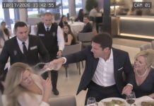 “Either pay the bill or we’re finished,” my husband said after throwing his drink at me. His mother sat beside him smiling like she had finally won. I calmly wiped my face and made one phone call. Minutes later, restaurant security surrounded our table—and my husband realized the cameras had recorded far more than he thought.