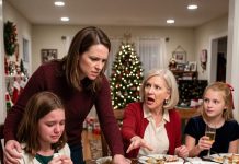 At Christmas, my niece toasted to being the ONLY GRANDCHILD—and no one corrected her. My mom smiled and nodded. My dad raised his glass while my 12-year-old daughter stared at her plate, holding back tears. I didn’t shout. I stood up and said THIS. The entire room fell silent…