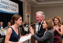 “DON’T EMBARRASS US by talking business tonight,” my father whispered at the charity gala. “You fix computers for a living.” His friends smirked. Seconds later, the host announced, “Please welcome the anonymous founder who donated $40 MILLION to build this hospital.” Every spotlight turned toward ME…