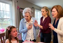 My mother-in-law gave my daughter an EMPTY BOX wrapped in pink for her 9th birthday. “You were a bad girl this year,” she said, while my sister-in-law laughed in agreement. Then my husband’s GRANDMOTHER stood up and said THIS—leaving the entire room speechless
