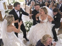 “Today is MY day!” my sister shouted, marching down the aisle in a white wedding gown. Minutes later, my cousins were carrying her out, my mother was sobbing, and my aunt was revealing a secret that shattered our entire family…