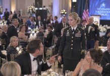 “At least the Army pays her something,” my ex mocked at the gala. I walked in wearing full service greens. His new wife gasped, “That’s your ex?”