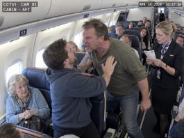 “Keep it down or get out,” the man beside us barked while my mother quietly tried to settle into her seat. He had no idea why this flight mattered so much to her—or why I had chosen that exact row. The flight attendant arrived, asked for Mom’s boarding pass, and stared at it for several seconds. Then she said something that made the entire row go silent.