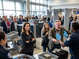During our 10th anniversary vacation, my husband secretly brought his mistress along and put her in the room right next to mine. On the way home, he slipped a locked box into my luggage. I quietly moved it into hers. At airport security, my husband turned pale.