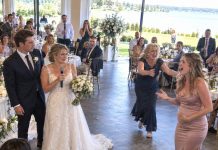 “I’m pregnant!” my sister screamed during my wedding toast, stealing every bit of attention. Everyone celebrated while I stood there smiling. Then I gave the DJ a quiet signal. The moment her secret lover appeared on the giant screen, her smile vanished—and the real drama began…