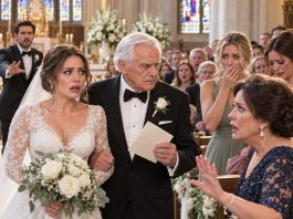 My Mom Walked My Sisters Down The Aisle. Twice. For My Wedding, She Said: “I Refuse To Walk My Greatest Regret To The Altar.” So My 81-Year-Old Grandpa Did It. Halfway Down The Aisle, Grandpa Stopped. Turned To Mom. Said 8 Words. The Whole Church Gasped In Horror.