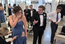“Ignore my sister. She’s nothing but a burden,” my brother sneered at his wedding fitting. I said nothing. Then his best man saw the scar I’d spent years hiding—and immediately reached for his phone. My brother had no idea what was coming…