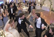 “You think you can hit her and walk away?” my husband asked after my brother attacked me in front of our entire wedding party. Ryan laughed at first—until he heard the words “assaulted an officer” and realized this wasn’t just another family fight.
