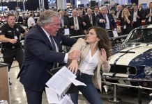The auction owner grabbed my wrist in front of hundreds of people and screamed, “You’re just a stupid girl playing detective!” after I exposed his $2 million Shelby as a forgery. When I showed him the original VIN records, he laughed in my face and said, “You’re not important enough to destroy me.” Eleven months later, he collapsed in his wheelchair during a courtroom confrontation, screaming my name as his own son revealed the truth he’d spent a fortune hiding.