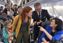 “Move your child somewhere else. I’m not giving up this seat!” the woman snapped after taking the window seat I had specifically paid for so my six-year-old autistic daughter could feel comfortable during her first flight. My little girl stood frozen in the aisle while the woman rolled her eyes and told me to stop making a scene. I was about to call a flight attendant when the pilot appeared behind us, and what he said next made the entire cabin fall silent.