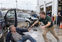 “YOUR OWN SON ACCUSED YOU OF DRUNK DRIVING AND CAR THEFT! YOU COULD GET EIGHT YEARS!” the detective shouted as I woke up handcuffed to a hospital bed. In court, my son cried, “Dad, just admit what you did!”—but when I asked the judge to play one secret recording, his face turned white, and he collapsed.