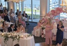 My sister turned my wedding into her baby shower, then announced she’d stolen our honeymoon with Mom’s help. When the guests started cheering, my husband whispered, “It’s time.” I stood up, smiled at my sister, and said, “Actually, I have an even bigger surprise.” Within seconds, nobody was celebrating anymore.