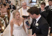 My fiancé’s phone started ringing right in the middle of our wedding vows, and the ringtone was so romantic and intimate that the entire room seemed to go silent. I looked at him expecting an explanation, but the panic on his face told me there was much more behind that call than I wanted to know.