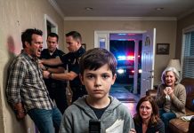 I was bleeding on the floor after my husband threw me into a glass table while his mother smirked. But before he could hurt me again, my 10-year-old son stepped in front of him, reached into his pocket, and pulled out…