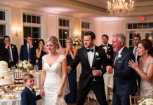 At my wedding, my parents looked at my child and said, “Let’s not pretend he’s part of this family.” My siblings nodded. My son’s smile vanished. But my fiancé took one step forward, raised his glass, and said something that made my parents scream..